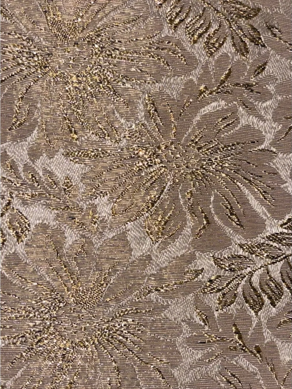 Gold Floral Jacquard Clutch Bag - Avon Vintage by Kadin 1960's